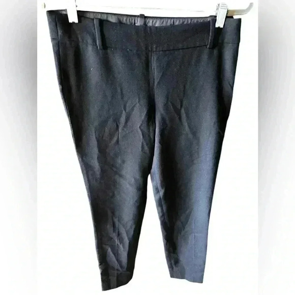 J Crew size 2 black wool Minnie trouser/ pant . Side zip, flat front, hi waist. - Picture 2 of 13